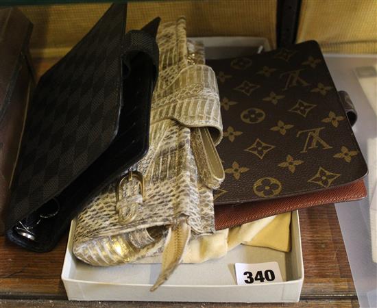 Vuitton filo fax cases and Choo purse